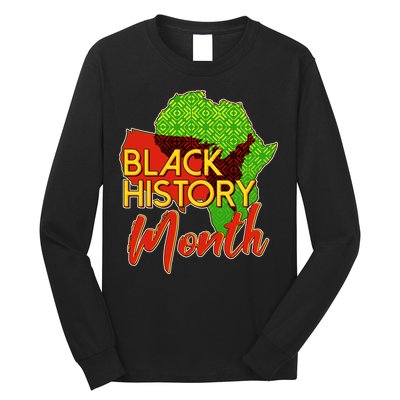 Black History Month Africa Long Sleeve Shirt