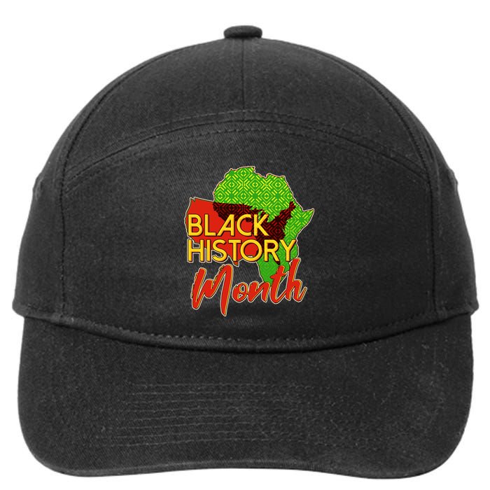 Black History Month Africa 7-Panel Snapback Hat