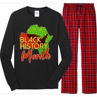 Black History Month Africa Long Sleeve Pajama Set