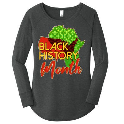 Black History Month Africa Women's Perfect Tri Tunic Long Sleeve Shirt