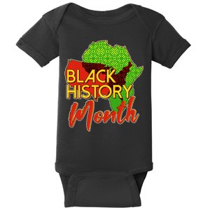 Black History Month Africa Baby Bodysuit