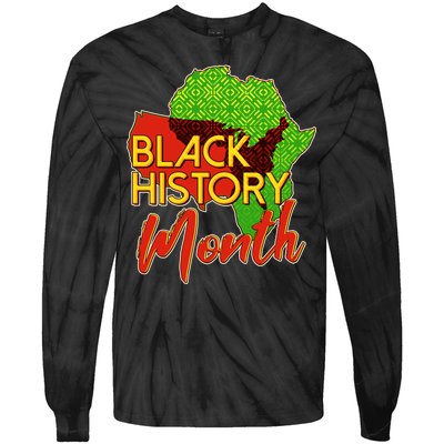 Black History Month Africa Tie-Dye Long Sleeve Shirt