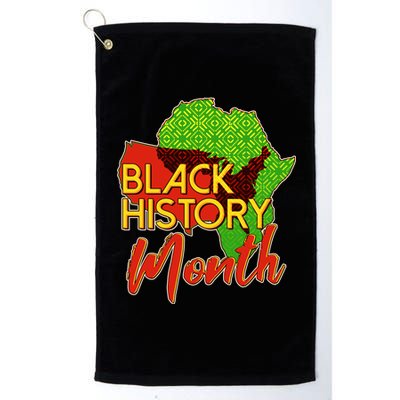 Black History Month Africa Platinum Collection Golf Towel