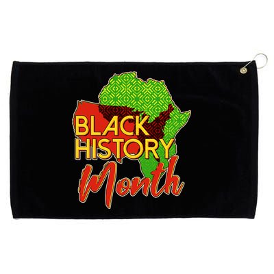 Black History Month Africa Grommeted Golf Towel