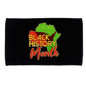 Black History Month Africa Microfiber Hand Towel