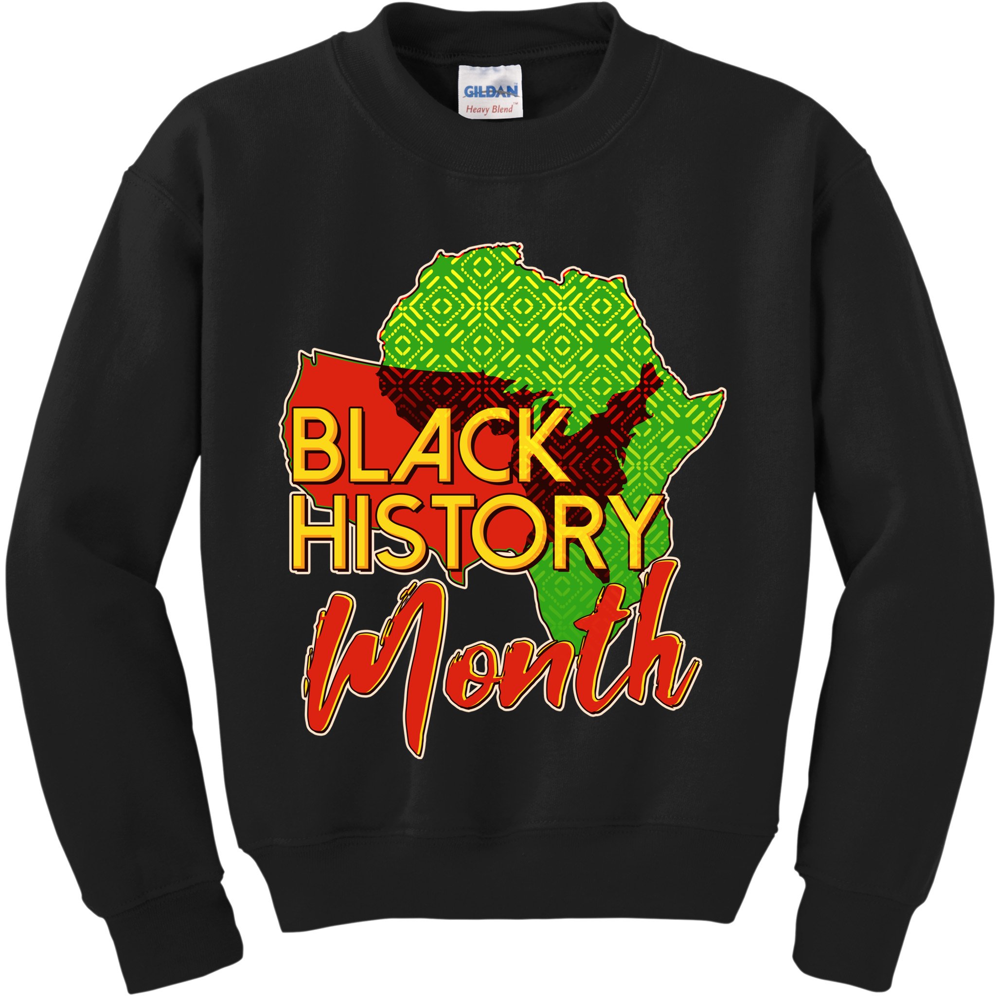 Black History Month Africa Kids Sweatshirt