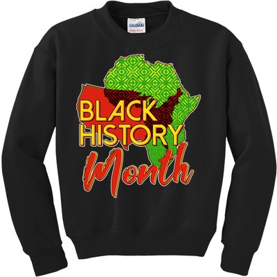 Black History Month Africa Kids Sweatshirt