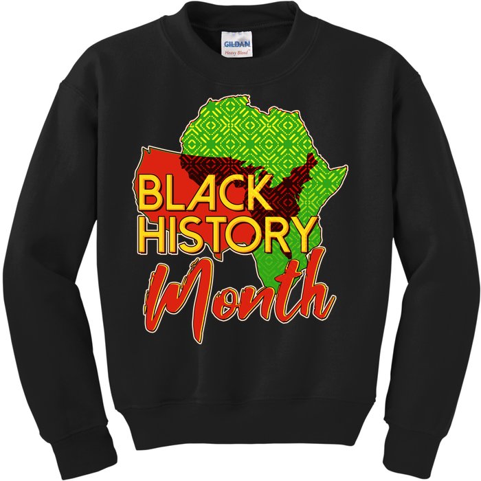 Black History Month Africa Kids Sweatshirt