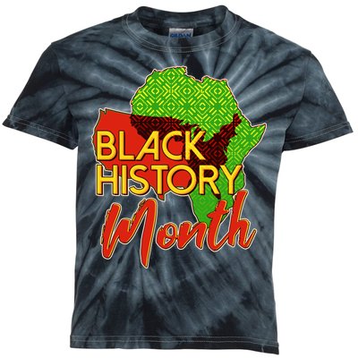 Black History Month Africa Kids Tie-Dye T-Shirt