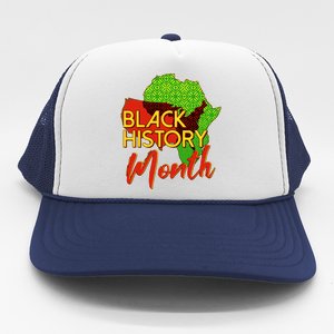 Black History Month Africa Trucker Hat