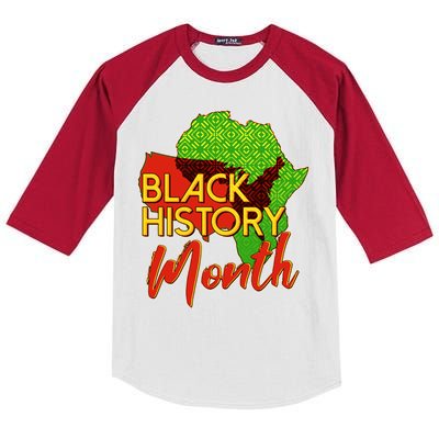 Black History Month Africa Kids Colorblock Raglan Jersey