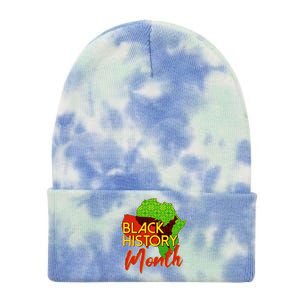 Black History Month Africa Tie Dye 12in Knit Beanie