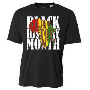 Black History Month Africa Paint Splat Cooling Performance Crew T-Shirt