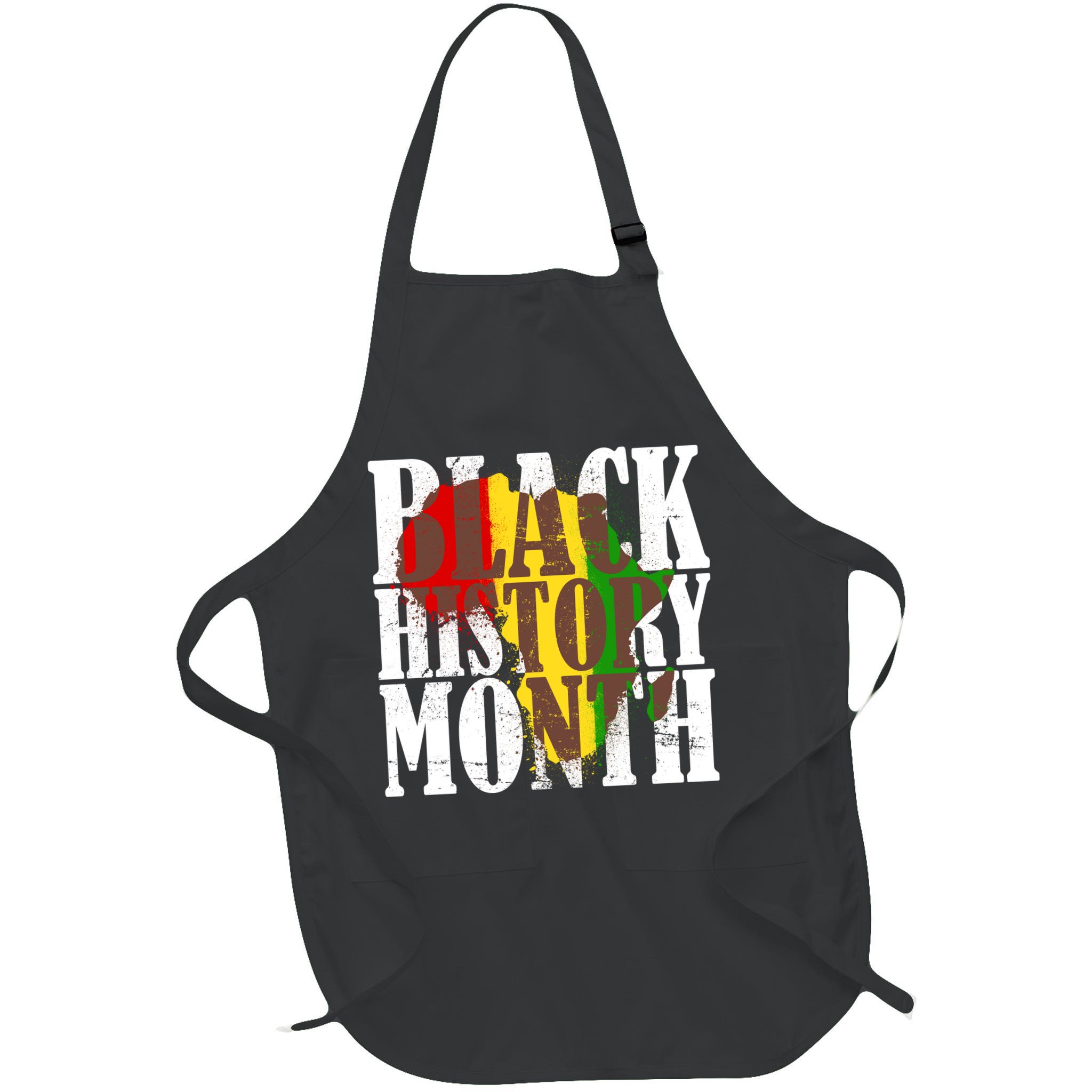 Black History Month Africa Paint Splat Apron