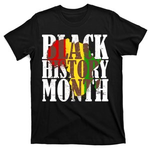 Black History Month Africa Paint Splat T-Shirt