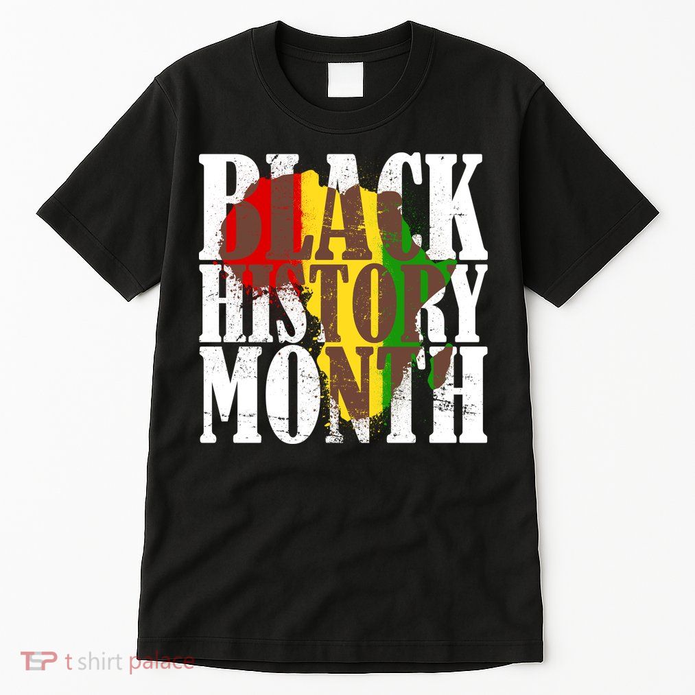 Black History Month Africa Paint Splat Tall T-Shirt