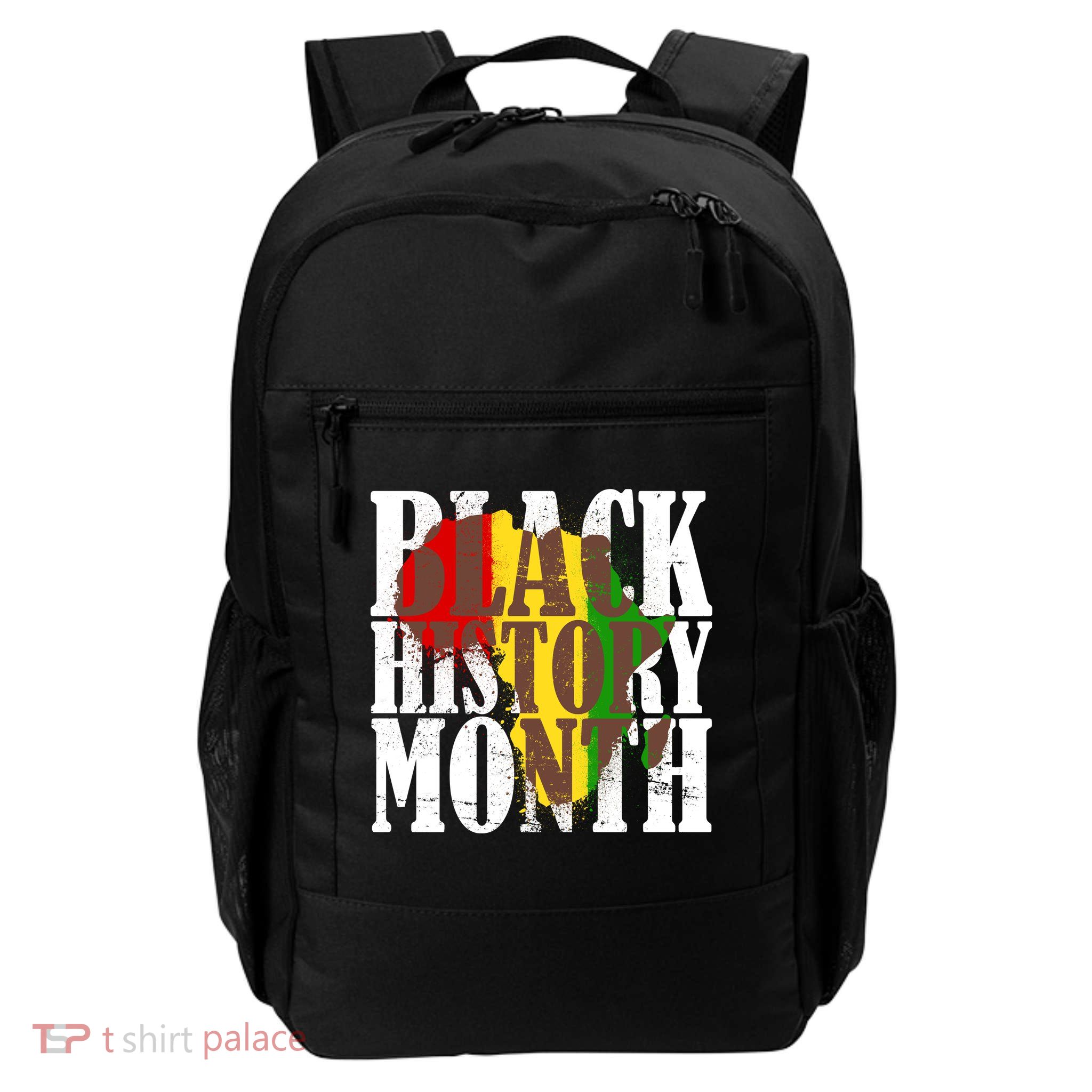 Black History Month Africa Paint Splat Daily Commute Backpack