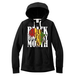 Black History Month Africa Paint Splat Women's Fleece Hoodie