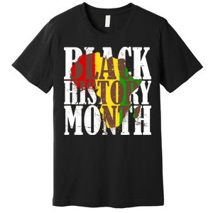 Black History Month Africa Paint Splat Premium T-Shirt