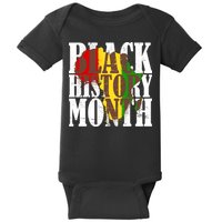 Black History Month Africa Paint Splat Baby Bodysuit