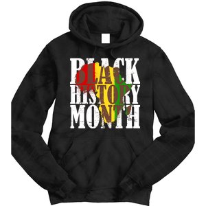 Black History Month Africa Paint Splat Tie Dye Hoodie