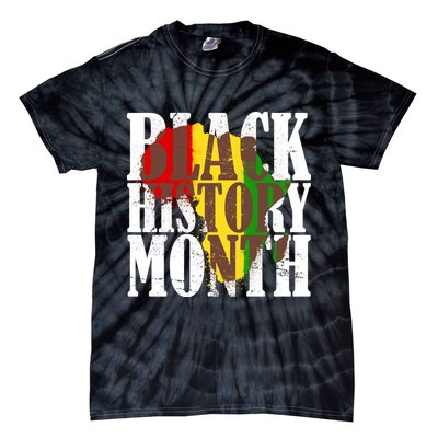 Black History Month Africa Paint Splat Tie-Dye T-Shirt