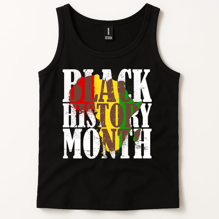 Black History Month Africa Paint Splat Tank Top
