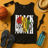 Black History Month Africa Paint Splat Tank Top