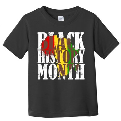 Black History Month Africa Paint Splat Toddler T-Shirt