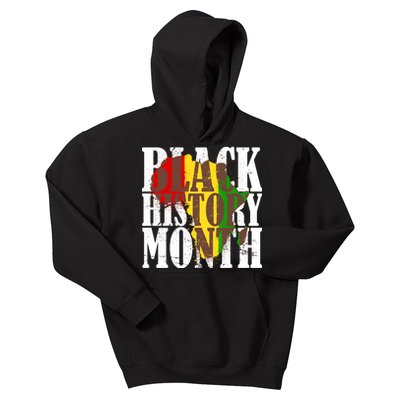 Black History Month Africa Paint Splat Kids Hoodie