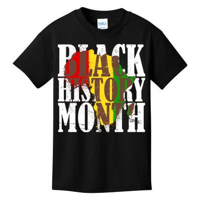 Black History Month Africa Paint Splat Kids T-Shirt