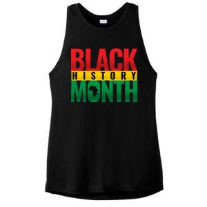 Black History Month African design Ladies PosiCharge Tri-Blend Wicking Tank