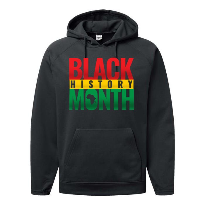 Black History Month African design Performance Fleece Hoodie