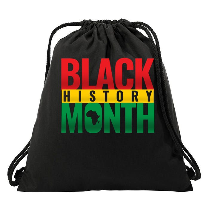 Black History Month African design Drawstring Bag