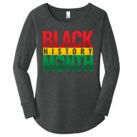 Black History Month African design Women's Perfect Tri Tunic Long Sleeve Shirt