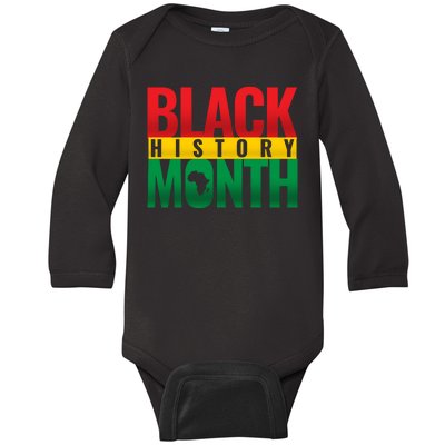 Black History Month African design Baby Long Sleeve Bodysuit