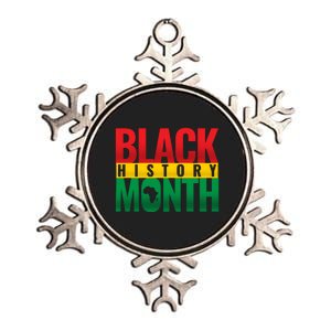 Black History Month African design Metallic Star Ornament