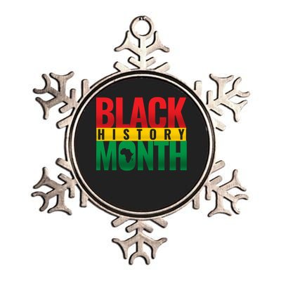 Black History Month African design Metallic Star Ornament