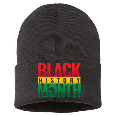 Black History Month African design Sustainable Knit Beanie