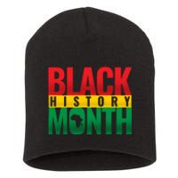 Black History Month African design Short Acrylic Beanie