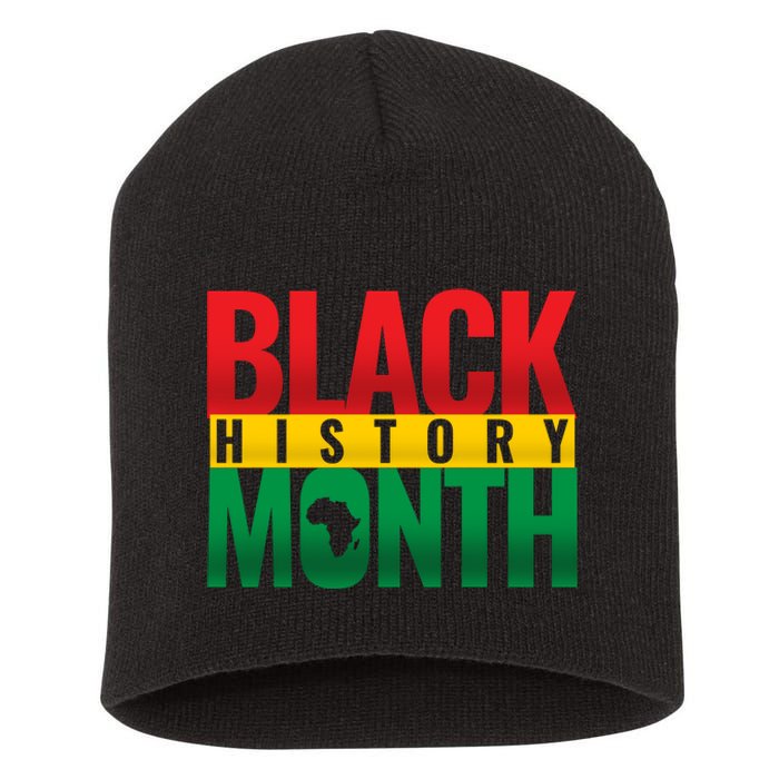 Black History Month African design Short Acrylic Beanie