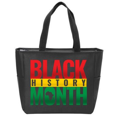 Black History Month African design Zip Tote Bag