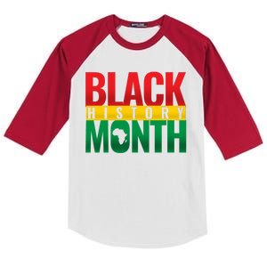 Black History Month African design Kids Colorblock Raglan Jersey