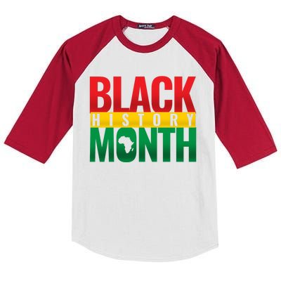 Black History Month African design Kids Colorblock Raglan Jersey