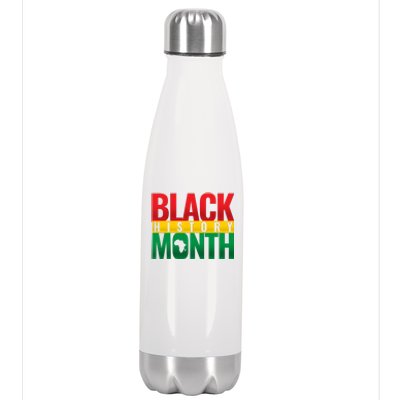 Black History Month African design Stainless Steel Insulated Water Bottle