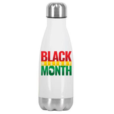 Black History Month African design Stainless Steel Insulated Water Bottle