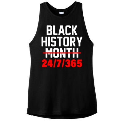 Black History Month All Year Ladies PosiCharge Tri-Blend Wicking Tank