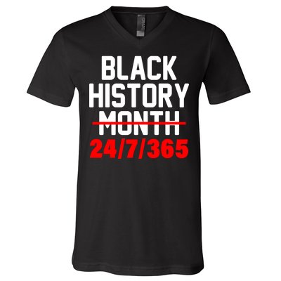 Black History Month All Year V-Neck T-Shirt