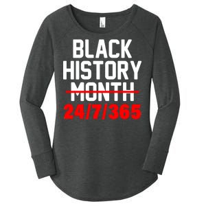 Black History Month All Year Women's Perfect Tri Tunic Long Sleeve Shirt