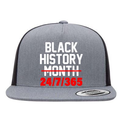 Black History Month All Year Flat Bill Trucker Hat